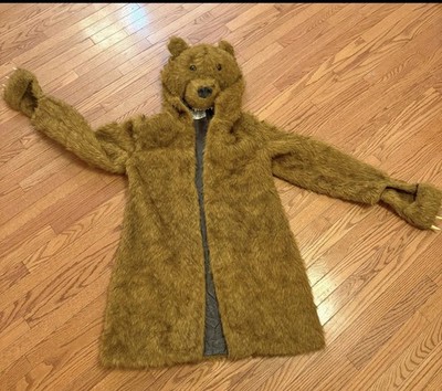 Polar Bear Brown Medium Adult Fake Fur Coat Cosplay Hood Claws Ripple Junction ￼
