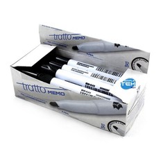 Set Box of 12 Black Markers 4mm for Magnetic Erasable Whiteboard