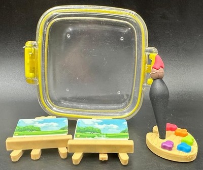 Smiggle Künstler Radierer Set mit Etui Farbpalette Staffelei Neuheit Schreibwaren 