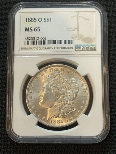 1885-O Morgan Silver Dollar $1 - NGC MS65 - New Orleans