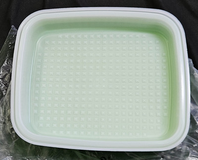 Tupperware LARGE Season Serve BBQ Marinade Meat Container Green NEW