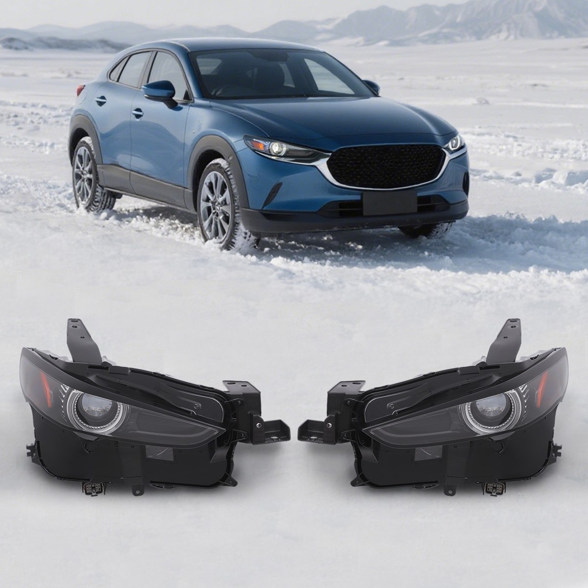 For 2020-2025 Mazda CX-30 Adaptive LED Headlight Headlamps w/AFS