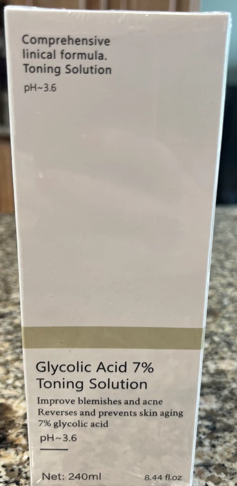Solución tonificante de ácido glicólico 7 % - pH 3,6 - mejora manchas y acné 3,38 oz Foto 2 de 4