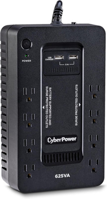 Cyberpower ST625U Standby UPS Battery Backup and Surge Protector, 625VA/360W, 8