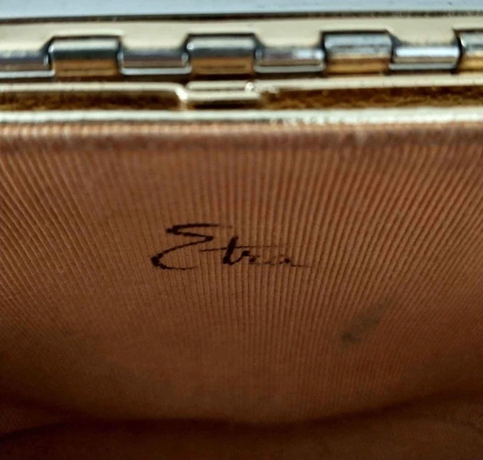 复古 Etra 金笼钱包手提包 1950 年代 — 第 3/3 张图片