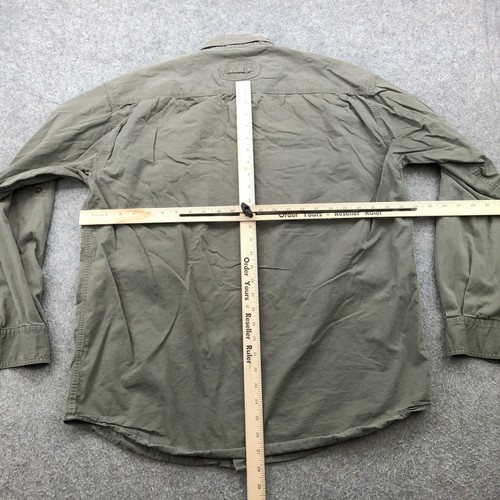 Vintage Camel Trophy Shirt Mens Large Tall Safari Utility Button Up Outdoors 90s - Picture 8 of 10
