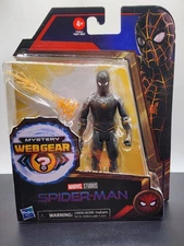 SPIDER-MAN ( 6" ) BLACK & GOLD ( 2021 ) MARVEL ACTION FIGURE w/ MYSTERY WEB GEAR