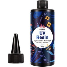 KISREL UV Resin 300g - Upgraded UV Resin Kit, Hard Type Crystal Clear Ultraviole