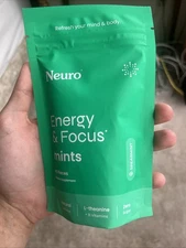 NeuroGum Nootropic Energy Gum – Spearmint Flavor – Natural Caffeine