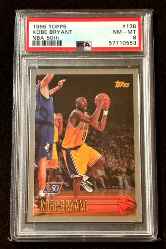 1996 Topps Kobe Bryant NBA 50th #138 PSA 8 Centered