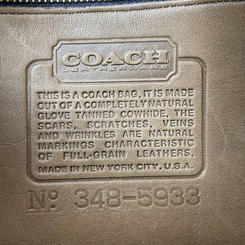 Coach Vintage Shoulder Bag Beige Leather 13x22x1.2in Old Turn Lock - Picture 10 of 10