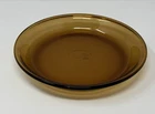 Anchor Hocking Pie Plate Pan Amber # 460 USA Made 9” Glass Dish 0.75 Qt