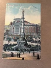 VINTAGE 1910 USED .01 POSTCARD - COLUMBUS CIRCLE, NEW YORK CITY, N.Y.