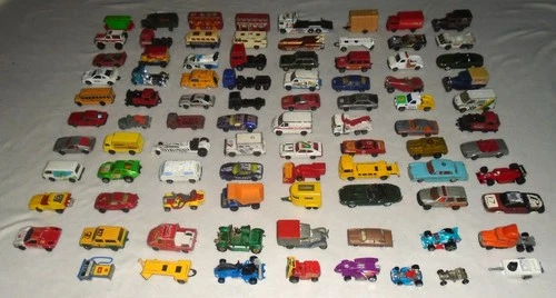82 x Vintage Matchbox Corgi Dinky Diecast Vehicles Job Lot  70s 80s 90s Lorries