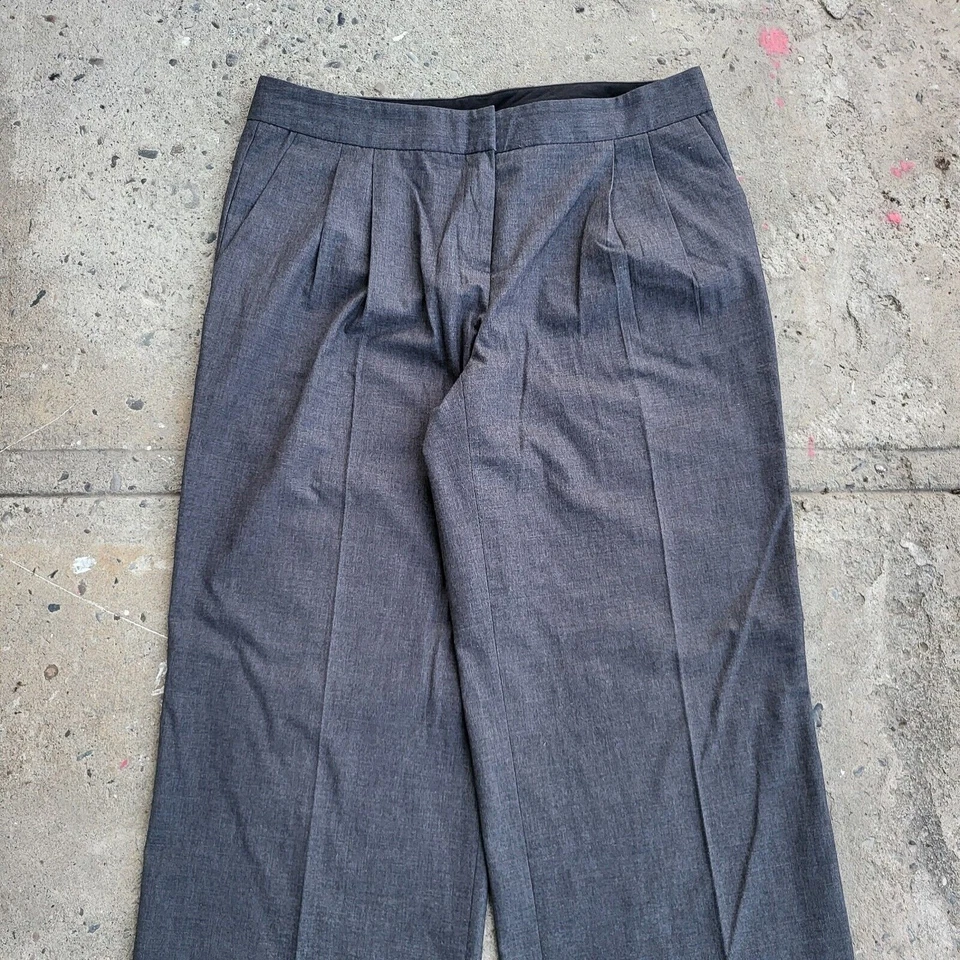 Jones New York Pants Woman's Size 28x30 Gray Pleated Front Dress Office Tag 4 - Image 2 of 4