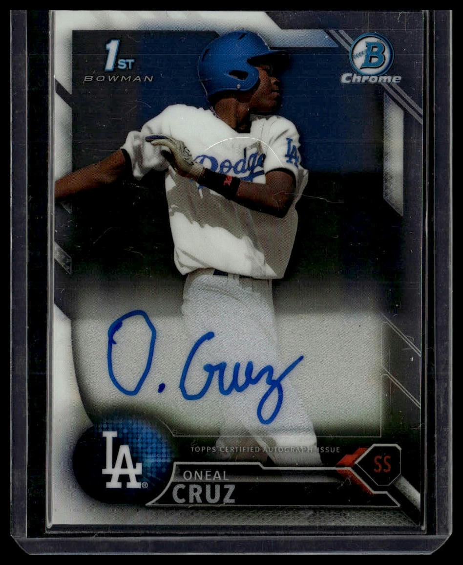 Oneil Cruz 2016 Bowman Chrome 1st Prospect Autograph