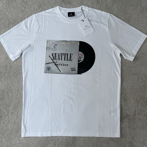 PAUL SMITH T-Shirt Herren Large Regular Fit Weiß Bio Baumwolle Seattle UVP 65€ - Bild 1 von 6
