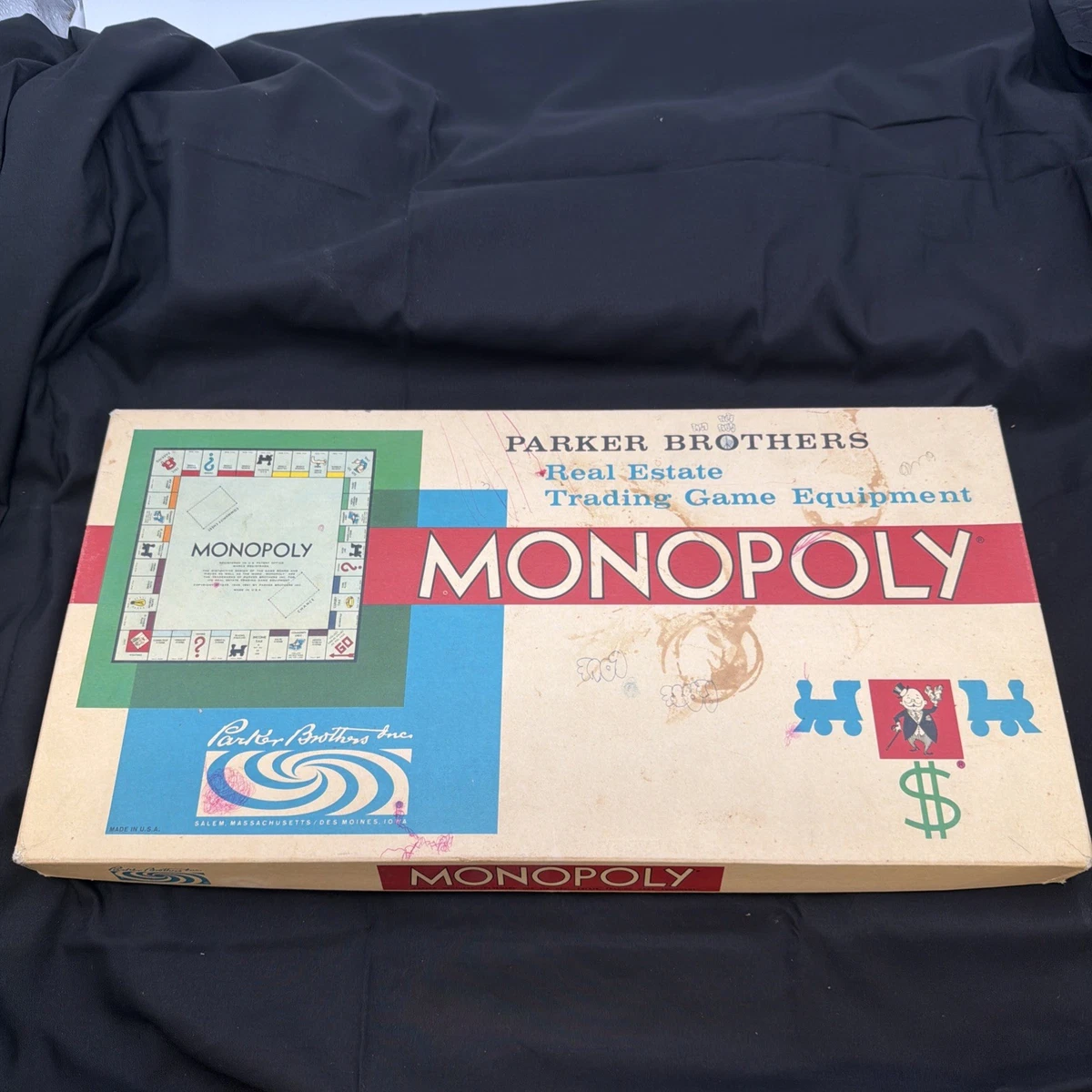 12-16 Years Monopoly 1961 Vintage Manufacture Board & Traditional