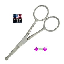 4" BLUNT SAFETY TIP EYE/EAR/NOSE/PAW SHEAR Scissor Pet Dog Cat Grooming*USA MADE