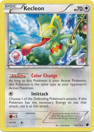 Tarjeta rara Kecleon 94/116 - Pokemon Plasma Freeze - Imagen 1 de 1