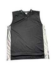 Vintage Nike Sleeveless Basketball Mesh Jersey Men  s XL Black Center Swoosh Y2K