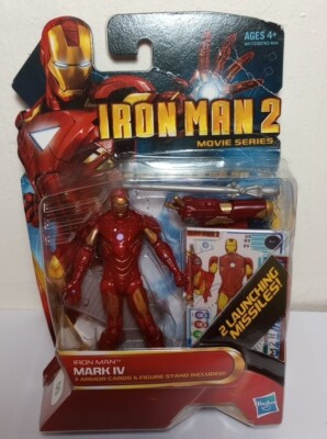 Marvel Avengers Iron Man 2 Mark IV #09 Figure w/ 2 Launching Missiles NIB 