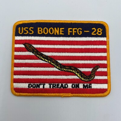 U.S.S. Boone FFG-28 Don't Tread On Me Patch 4.5''
