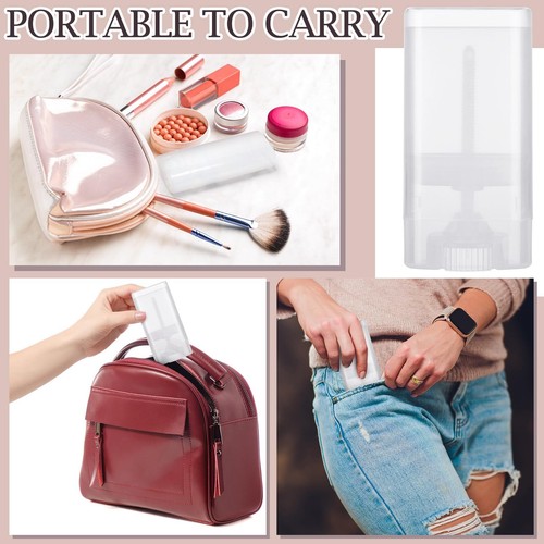 100 Pcs Plastic Empty Deodorant Containers 1/2 oz Travel Deodorant 15ml Refil... - Picture 4 of 6