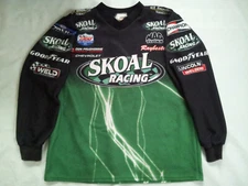 VINTAGE MADE IN USA OUTER CIRCLE NHRA SKOAL SNAKE DRAG RACING CREW JERSEY SIZEXL