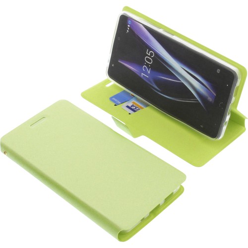 Funda para Bq Aquaris X Smartphone Book Style Protectora de Móvil Libro Verde