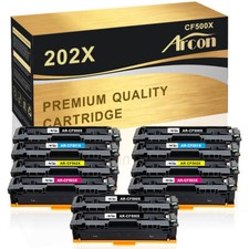 Lot Toner Compatible With HP CF500A CF500X 202A 202X M254dn MFP M281fdw M281cdw
