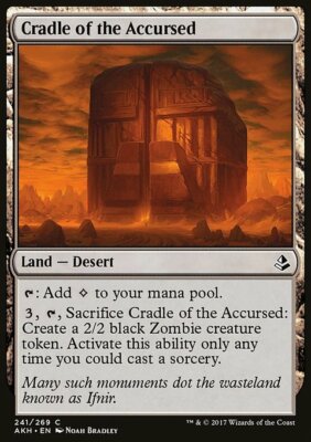 Magic the Gathering MTG Cradle of the Accursed (241) Amonkhet   LP