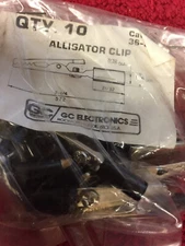 GC ELECTRONICS  36-316 BLACK ALLIGATOR CLIPS 10 PCS