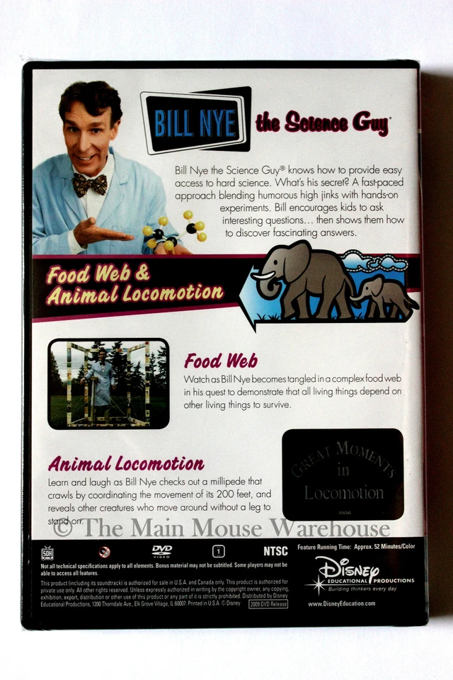 Disney Bill Nye The Science Guy Food Web & Animal Locomotion Educational DVD - Image 2 of 2