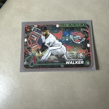 2024 Topps Holiday Silver Glitter #H32 Christian Walker Arizona Diamondbacks