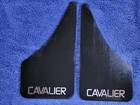 Vintage Old School Classic Chevy CAVALIER MUD FLAPS Splash Guards 13" GP Black