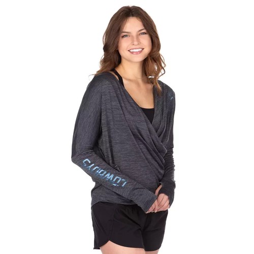 Dallas Cowboys Shock Altair Long Sleeve Crossover Top Large NWT MSRP $40.00
