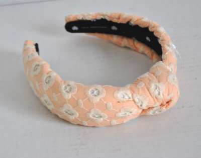 NWOT Lele Sadoughi Knotted Linen Headband NWOT LELE SADOUGHI Daisy Eyelet Knotted Headband Women main image 4