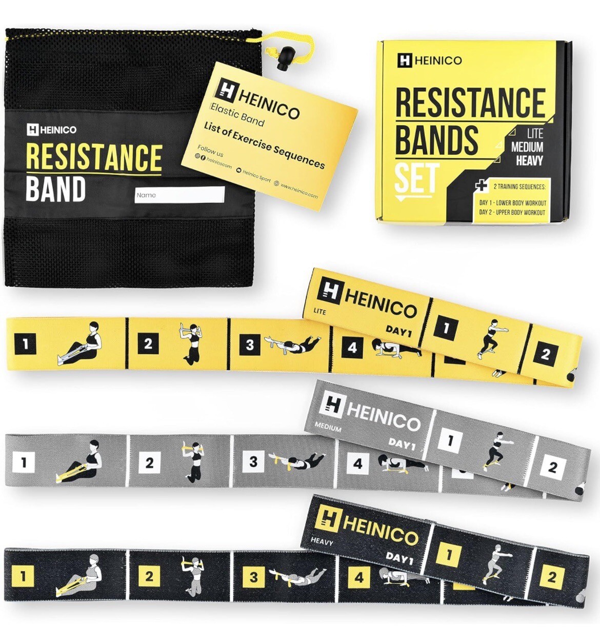 Set - Fabric, Durable, Elastic Bands