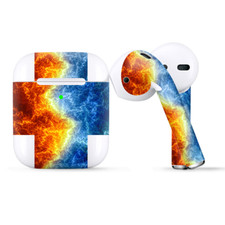 Skins Wraps compatible for Apple Airpods Fire and Ice