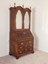 henredon aston court flame walnut queen anne lighted secretary bookcase