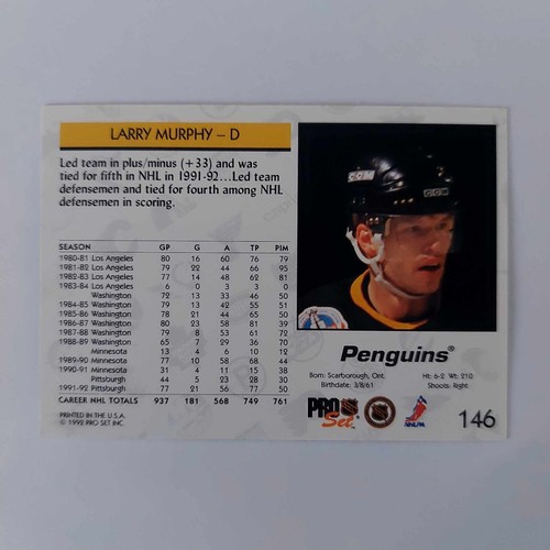 Hockey Legends & Hall of Famers Pro Set NHL Trading Cards - Pick your Card(s) - Picture 19 of 35