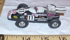  11 LOTUS POWERED BY FORD INDY RACE CAR TIN WIND UP TOY JAPAN COLORFUL WORKS