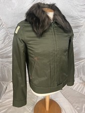 Walter Van Beirendonck Wild & Lethal Trash Green Jacket Faux Fur Collar Vtg Rave