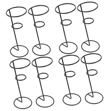 MAGICLULU 8 Pcs Iron Ice Cream Stand Cone Cream Display Stands Cone Display H...