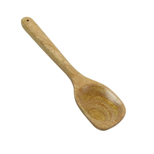 Cuchara de cocina de madera de mango Oussum 12" cuchara de madera sólida dura duradera madera - Imagen 6 de 8
