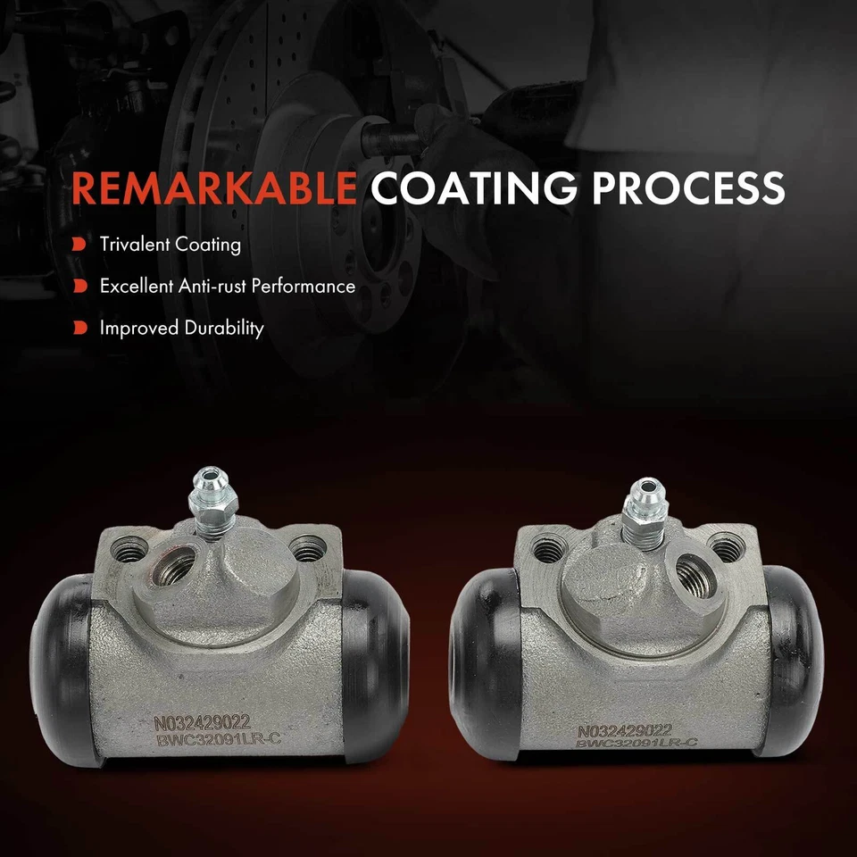 Cilindro de rueda de freno de tambor 2 piezas para Pontiac Bonneville Catalina 1960-1964 delantero Foto 3 de 4