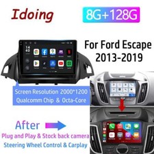 8 128GB 9" Android Qualcomm Chip Car Stereo Radio For Ford Kuga Escape 2012-2019