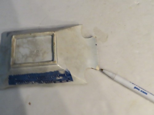 Antique Chinese Export Canton Blue & White Handled Dish 19th Century - Picture 6 of 8