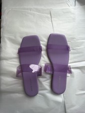 Marc Fisher MF FOSSE Strappy Slide Slippers Women s SZ 8.5M Purple color - NWT